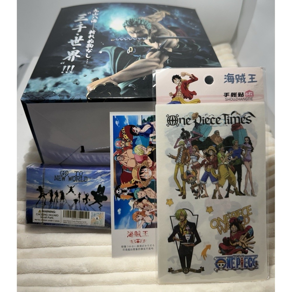 Lot of Roronoa Zorro 'Three Sword Style' One Piece Anime Figurine Gift Set NEW